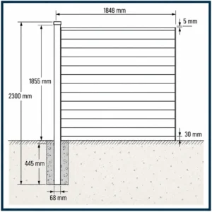 CoMatex WPC Fence | Panel | HORIZONTAL