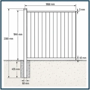 CoMatex WPC Fence | Panel | VERTICAL
