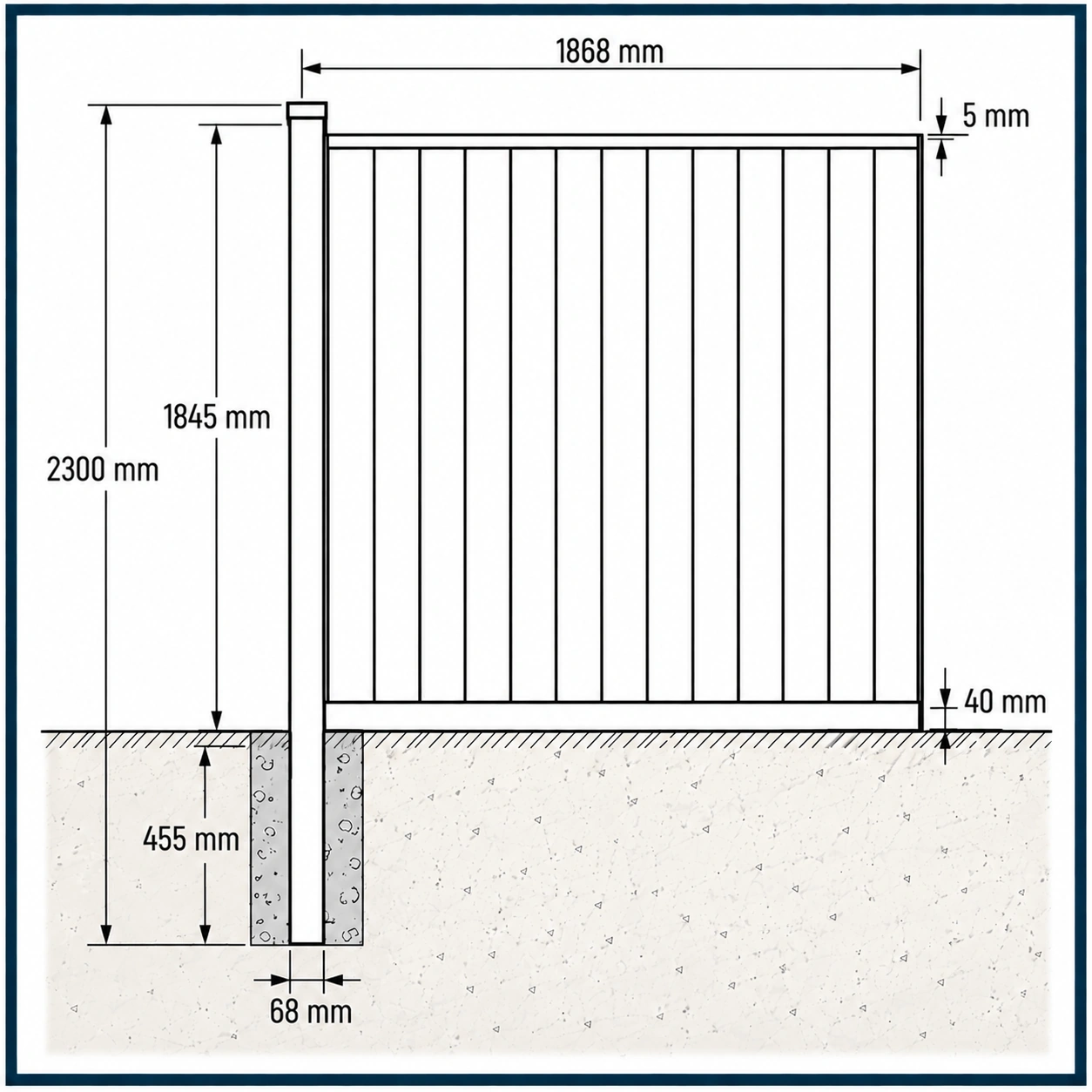 CoMatex WPC Fence | Panel | VERTICAL