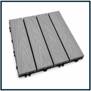 Premium Co-Extruded WPC Ezi-Deck Tile | GREY