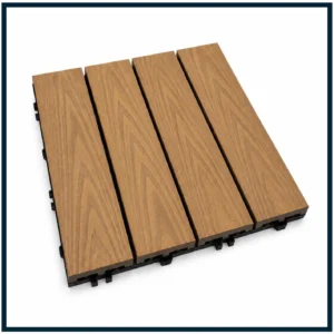 Premium Co-Extruded WPC Ezi-Deck Tile | TEAK