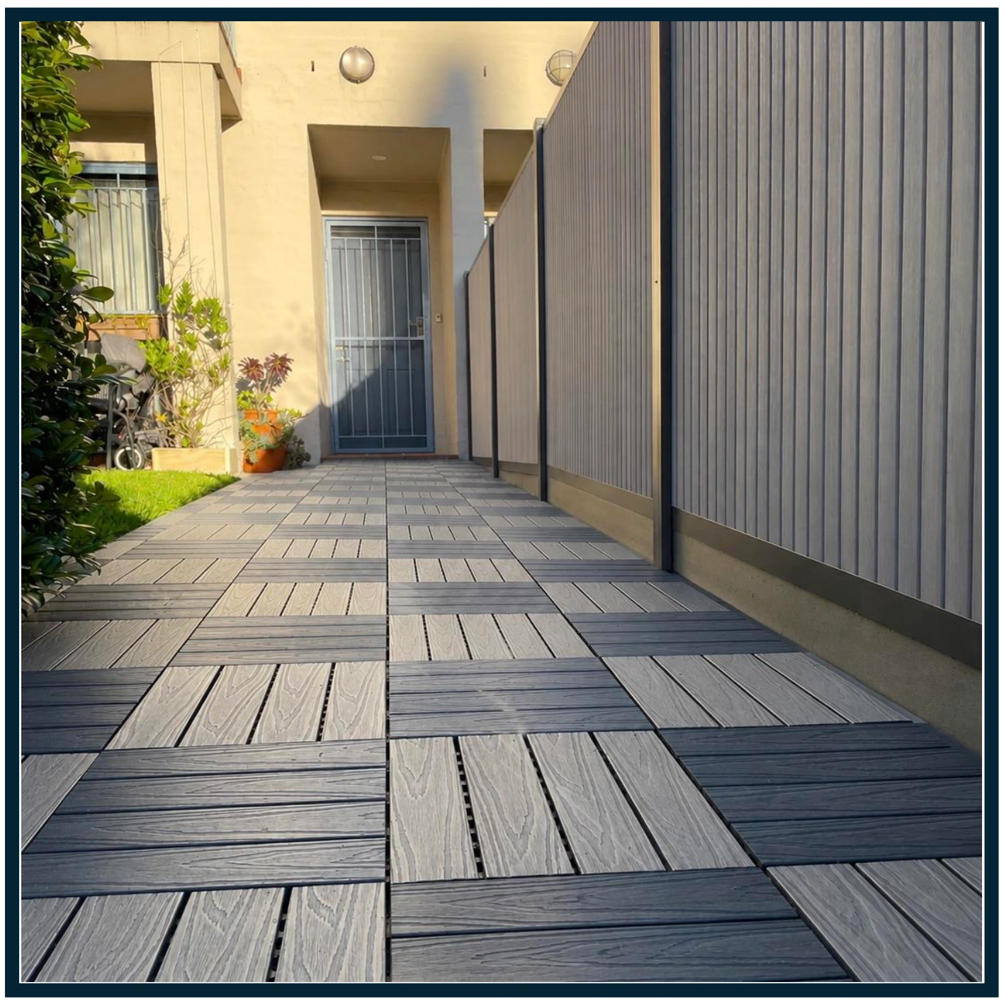 Premium Co-Extruded WPC Ezi-Deck Tile | GREY - Image 5