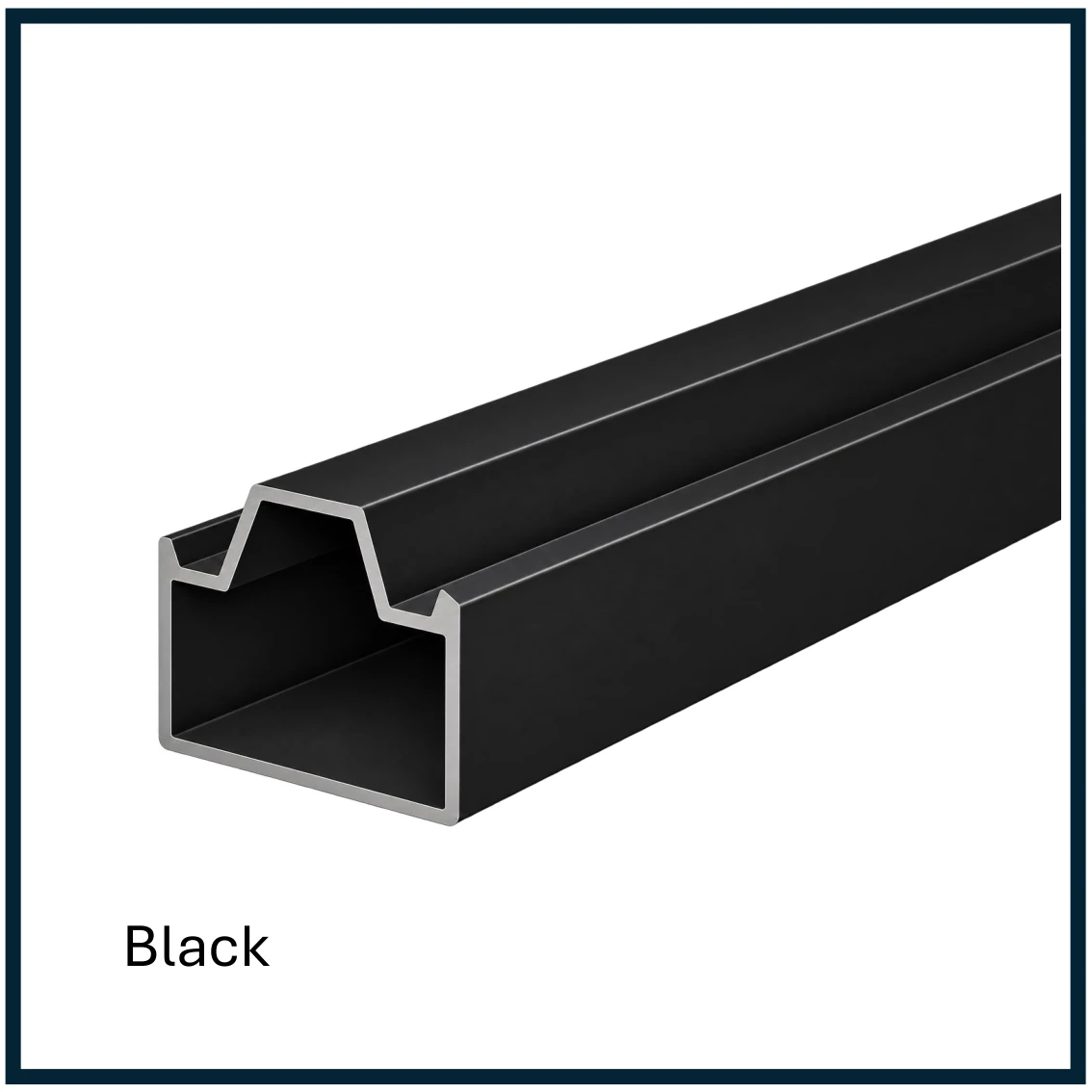 CoMatex WPC Fence | Horizontal Bottom Rail | Aluminium - Image 3