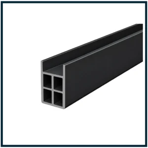 CoMatex WPC Fence | Vertical Bottom Rail | Aluminium