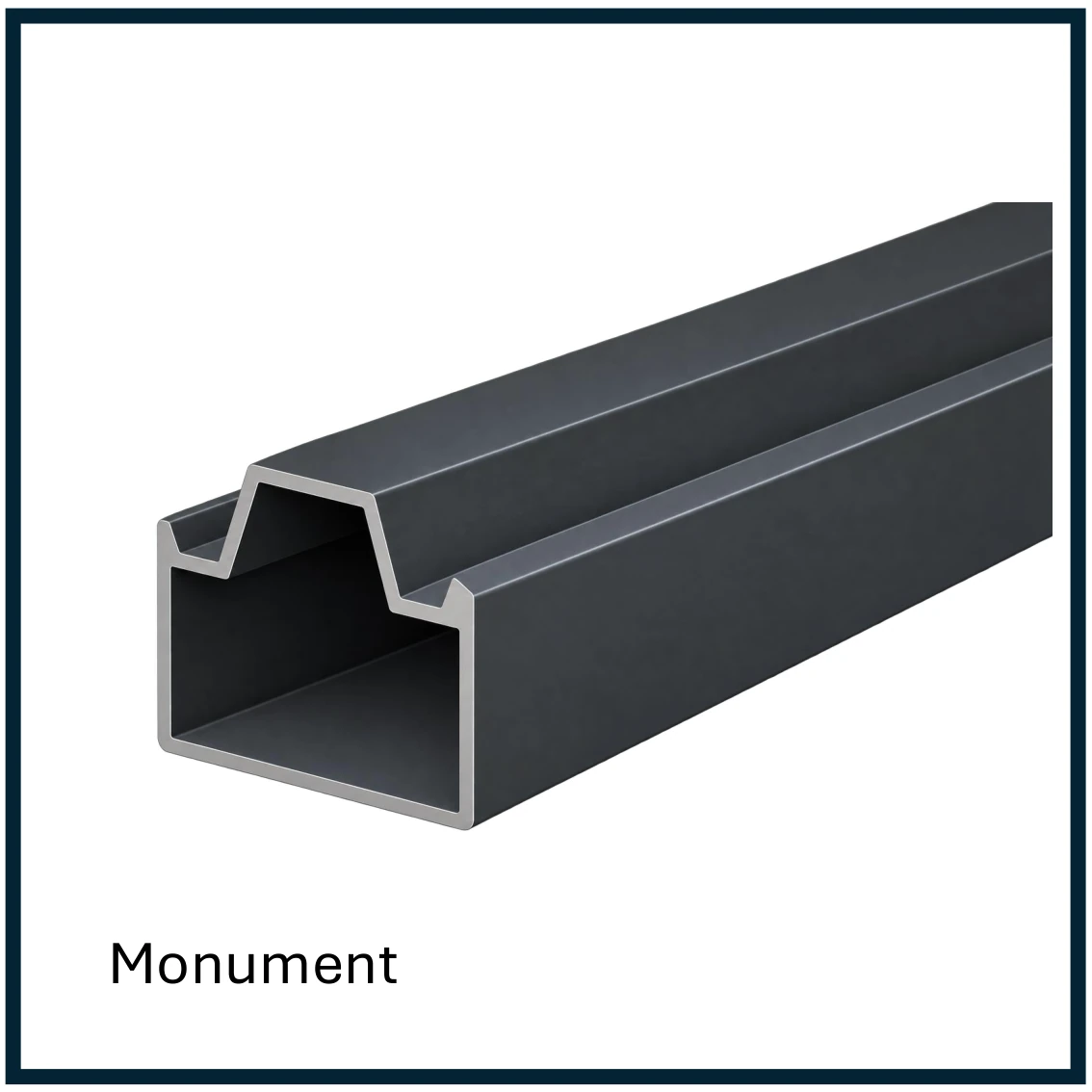 CoMatex WPC Fence | Horizontal Bottom Rail | Aluminium - Image 4