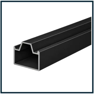 CoMatex WPC Fence | Horizontal Bottom Rail | Aluminium